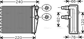 Ava Quality Cooling RT 6380 - Izmjenjivač topline, grijanje unutrašnjosti parts5.com