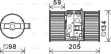 Ava Quality Cooling RT8586 - Ventilator, habitaclu parts5.com