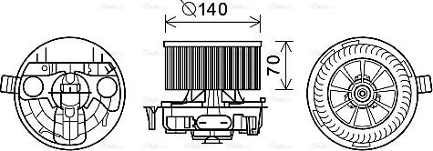 Ava Quality Cooling RT8574 - Vnútorný ventilátor parts5.com