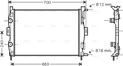 Ava Quality Cooling RT 2306 - Jäähdytin,moottorin jäähdytys parts5.com