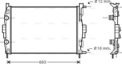 Ava Quality Cooling RT 2307 - Hűtő, motorhűtés parts5.com