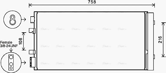 Ava Quality Cooling RTA5483D - Συμπυκνωτής, σύστ. κλιματισμού parts5.com