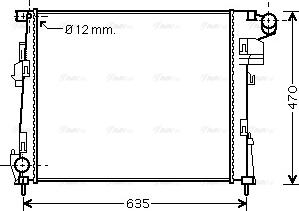 Ava Quality Cooling RTA2427 - Radiador, refrigeración del motor parts5.com