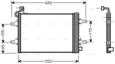 Ava Quality Cooling SAA5007D - Condensador, aire acondicionado parts5.com