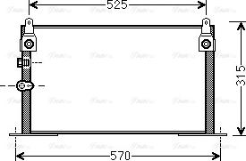 Ava Quality Cooling TOA5585 - Кондензатор, климатизация parts5.com