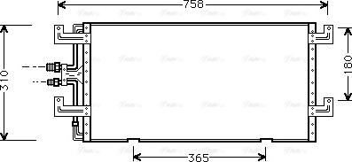 Ava Quality Cooling VN5145 - Condenser, air conditioning parts5.com