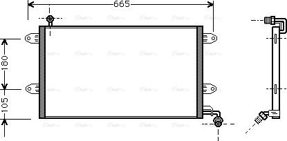 Ava Quality Cooling VN5137 - Condensador, aire acondicionado parts5.com