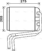 Ava Quality Cooling VN6378 - Heat Exchanger, interior heating parts5.com