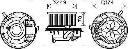 Ava Quality Cooling VN8341 - Interior Blower parts5.com