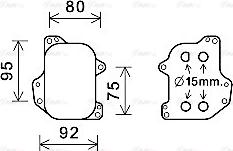 Ava Quality Cooling VN3393 - Маслен радиатор, двигателно масло parts5.com