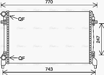 Ava Quality Cooling VN2402 - Chłodnica, układ chłodzenia silnika parts5.com