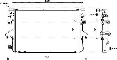 Ava Quality Cooling VN2317 - Radiador, refrigeración del motor parts5.com