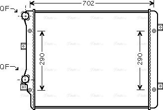 Ava Quality Cooling VN2207 - Radiador, refrigeración del motor parts5.com