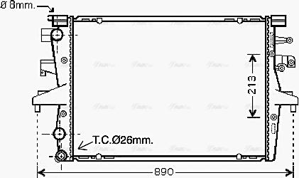 Ava Quality Cooling VN2230 - Radiator, racire motor parts5.com