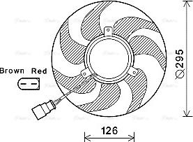 Ava Quality Cooling VN7535 - Ventilator, radiator parts5.com