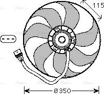 Ava Quality Cooling VN7521 - Fan, radiator parts5.com