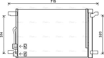 Ava Quality Cooling VNA5335D - Кондензатор, климатизация parts5.com