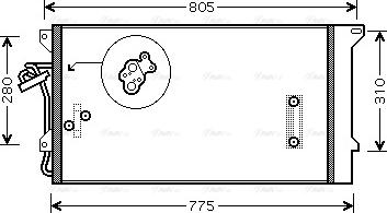 Ava Quality Cooling VNA5244D - Condensador, aire acondicionado parts5.com