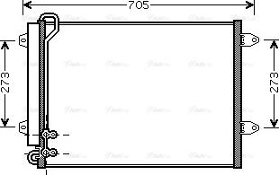 Ava Quality Cooling VNA5225D - Condenser, air conditioning parts5.com