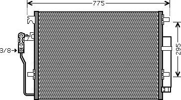 Ava Quality Cooling VNA5277D - Kondenzator, klimatska naprava parts5.com