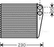 Ava Quality Cooling VNA6229 - Hőcserélő, belső tér fűtés parts5.com