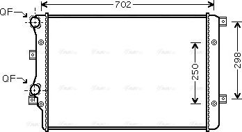 Ava Quality Cooling VNA2206 - Radiator, racire motor parts5.com