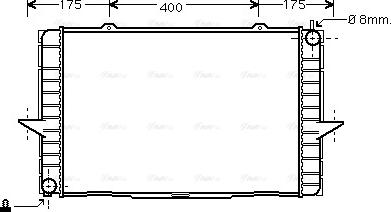 Ava Quality Cooling VO 2148 - Hűtő, motorhűtés parts5.com