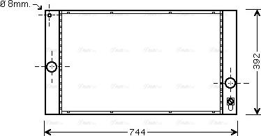 Ava Quality Cooling VOA2141 - Chladič, chlazení motoru parts5.com