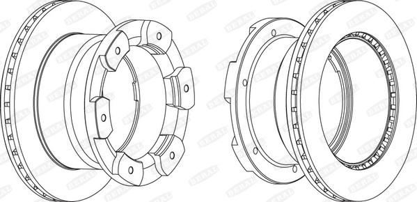 Beral BCR332A - Спирачен диск parts5.com