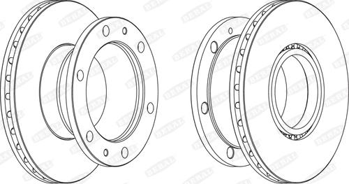 Beral BCR322A - Brzdový kotouč parts5.com