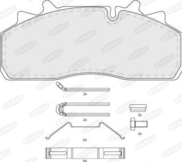 Beral BCV29159TK - Fren balata seti, diskli fren parts5.com