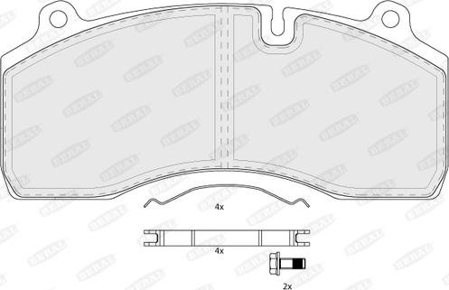 Beral BCV29181TK - Fren balata seti, diskli fren parts5.com