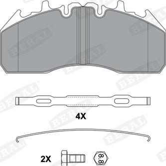 Beral BCV29174TK - Juego de pastillas de freno parts5.com