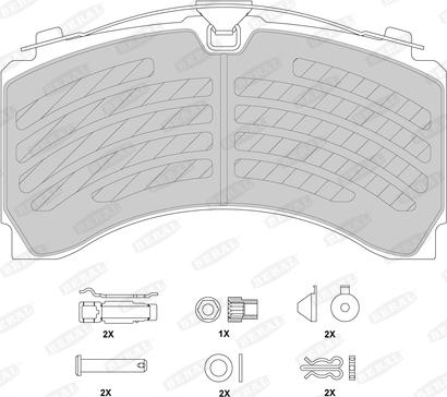 Beral BCV29244TK - Set placute frana,frana disc parts5.com