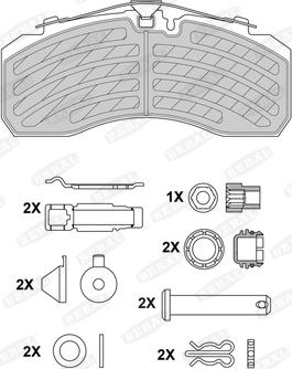 Beral BCV29253BK - Fékbetétkészlet, tárcsafék parts5.com