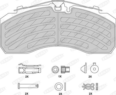 Beral BCV29253TK - Komplet kočnih obloga, disk kočnica parts5.com