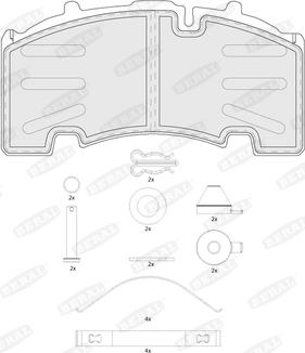 Beral BCV29264TK - Komplet kočnih obloga, disk kočnica parts5.com