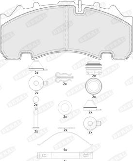 Beral BCV29263TK - Brake Pad Set, disc brake parts5.com