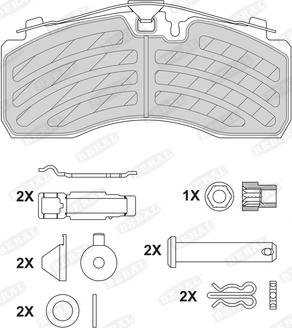 Beral BCV29287TK - Bremsbelagsatz, Scheibenbremse parts5.com