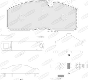 Beral BCV29274TK - Fren balata seti, diskli fren parts5.com