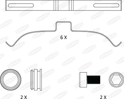 Beral FAC175 - Zubehörsatz, Scheibenbremsbelag parts5.com