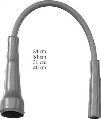 BorgWarner (BERU) ZEF1251 - Ignition Cable Kit parts5.com