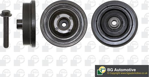 BGA DP0833K - Polea, cigüeñal parts5.com