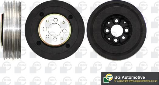 BGA DP0395 - Belt Pulley, crankshaft parts5.com