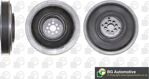 BGA DP0202 - Belt Pulley, crankshaft parts5.com