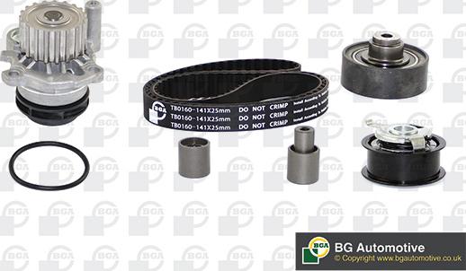 BGA TB0160CPK - Pompa wodna + zestaw paska rozrządu parts5.com