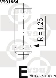 BGA V991864 - Изпускателен клапан parts5.com