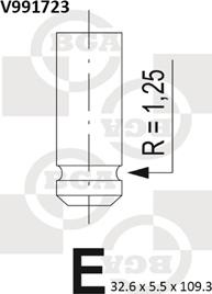 BGA V991723 - Βαλβίδα εισαγωγής parts5.com