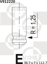 BGA V912220 - Zawór dolotowy parts5.com