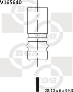 BGA V165640 - Supapa admisie parts5.com